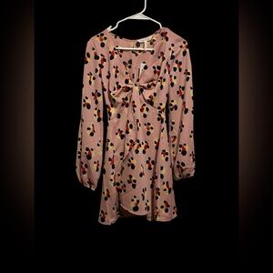 BCBGeneration Blush Dress with Bold Abstract Print